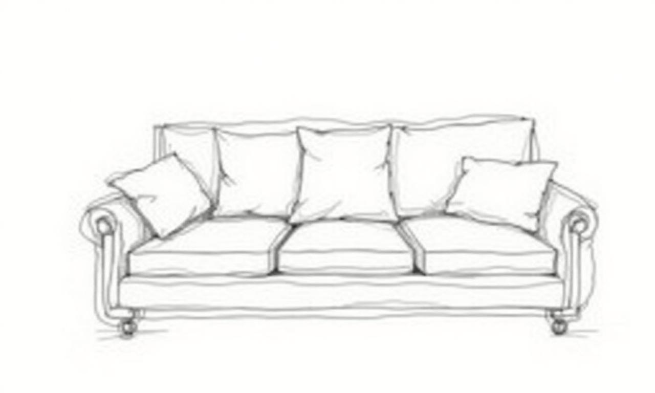 Custom furniture design sketch